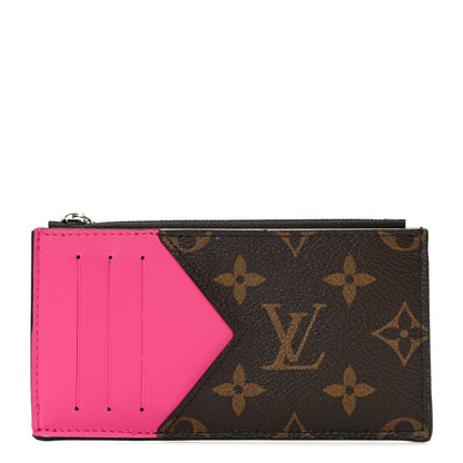Louis Vuitton Monogram Calfskin Coin Card Holder Rose 1 of 7