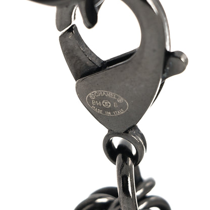 Chanel Ruthenium Chain CC Necklace Black Gold 5 of 5