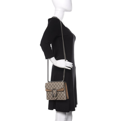 Gucci GG Supreme Monogram Mini Dionysus Shoulder Bag Taupe 3 of 13
