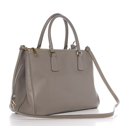 Prada Saffiano Medium Galleria Double Zip Tote Argilla 2 of 13