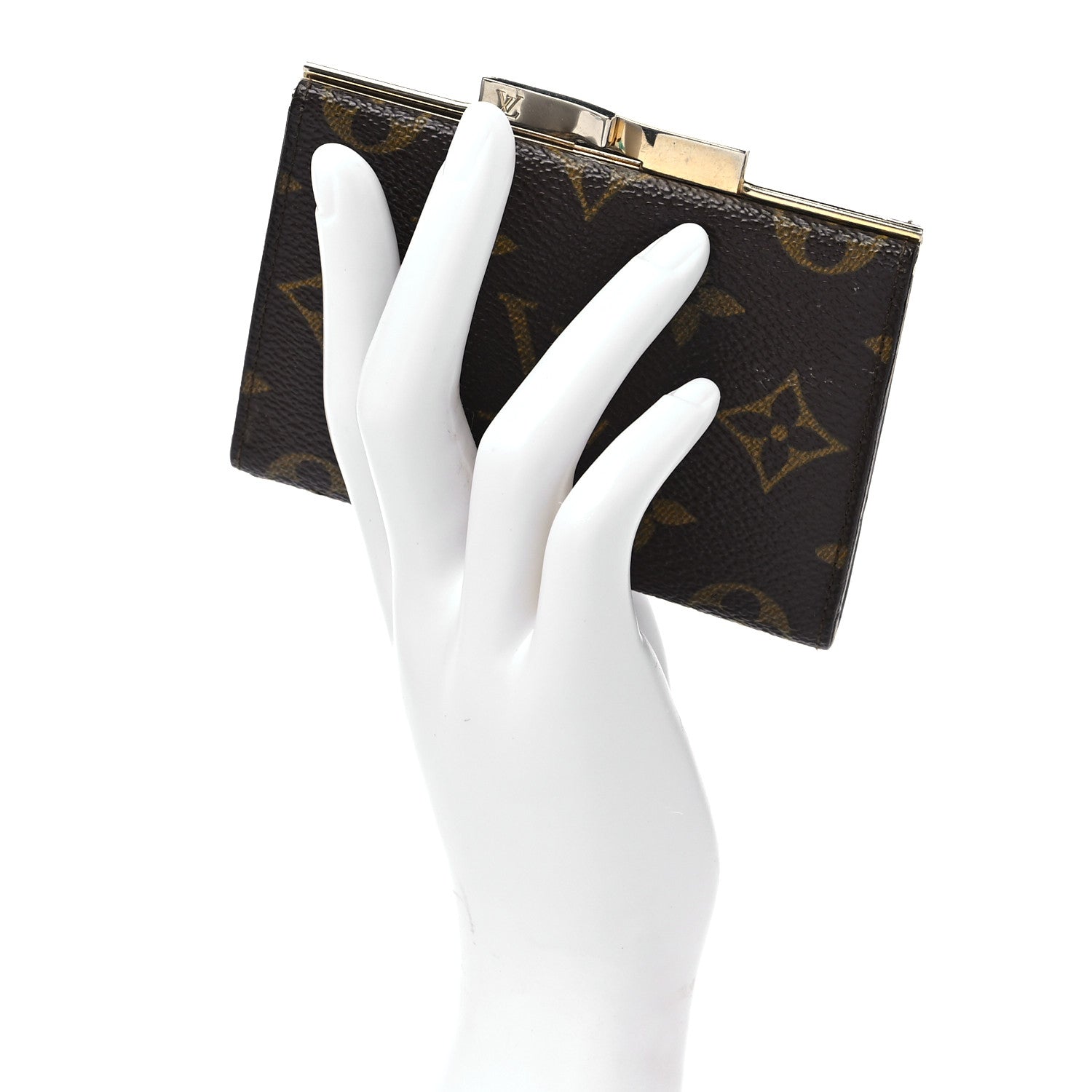 Louis Vuitton Monogram French Kiss Lock Coin Purse 2 of 6