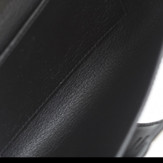 Box Leather Medor Clutch Black
