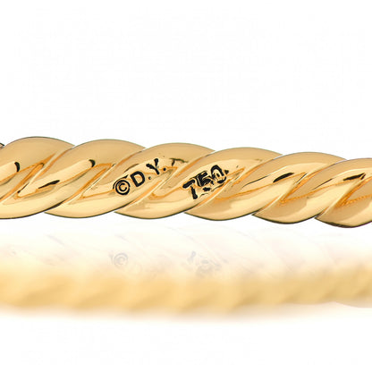 David Yurman 18K Yellow Gold 6mm Pure Form Cable Bracelet 4 of 4