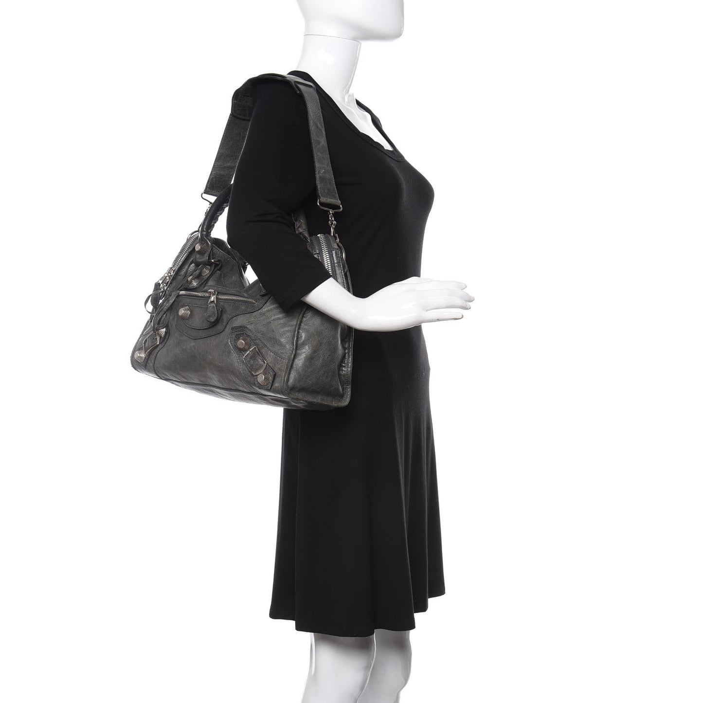 Agneau Giant 21 Silver Hardware City Anthracite