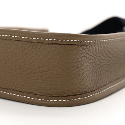 Hermes Taurillon Clemence Amazone Evelyne TPM Etoupe Bleu Indigo 10 of 11