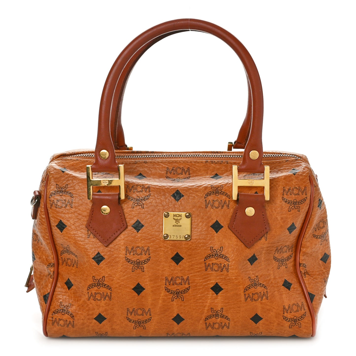 Visetos Essential Boston Bag Cognac