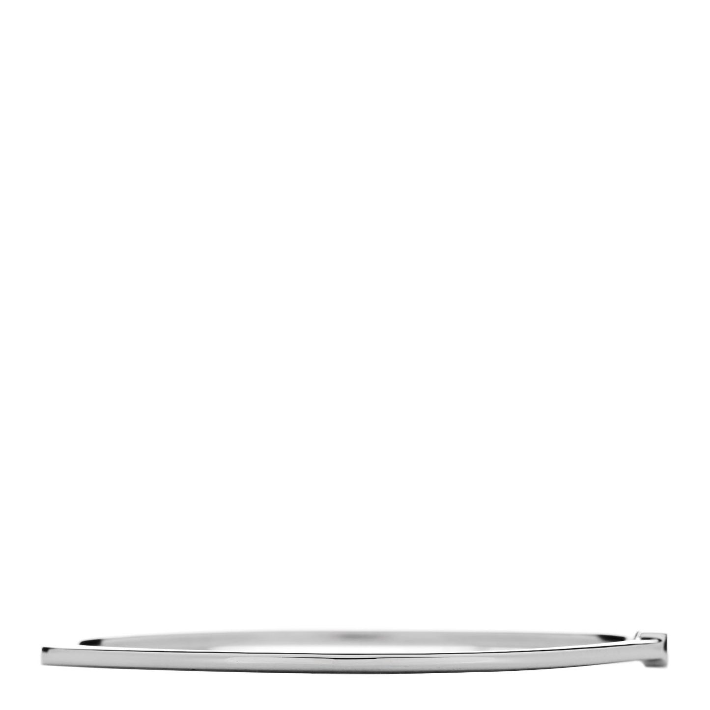 18K White Gold Diamond Metro Bangle Bracelet