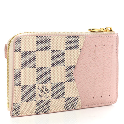 Louis Vuitton Damier Azur Recto Verso Card Holder Rose Ballerine 3 of 8