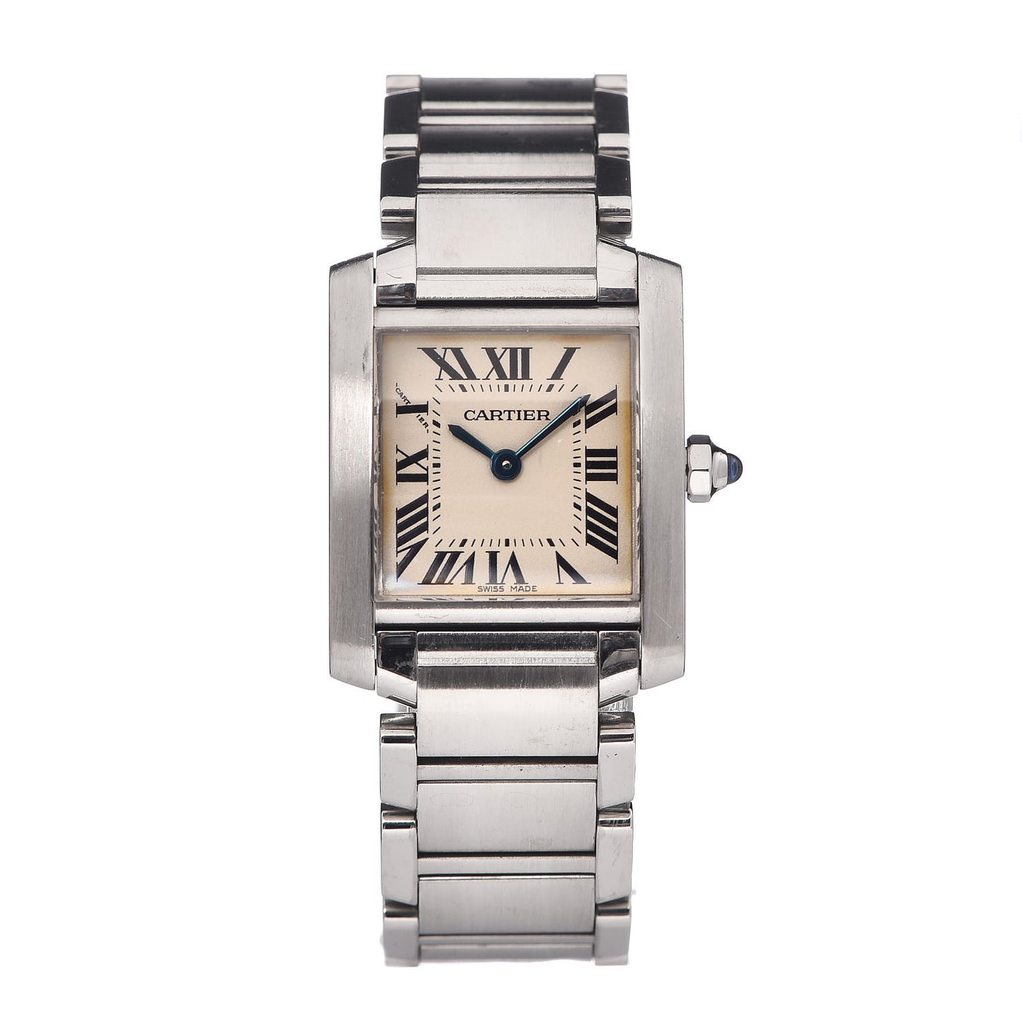 Stainless Steel 20mm Tank Francaise Quartz Watch