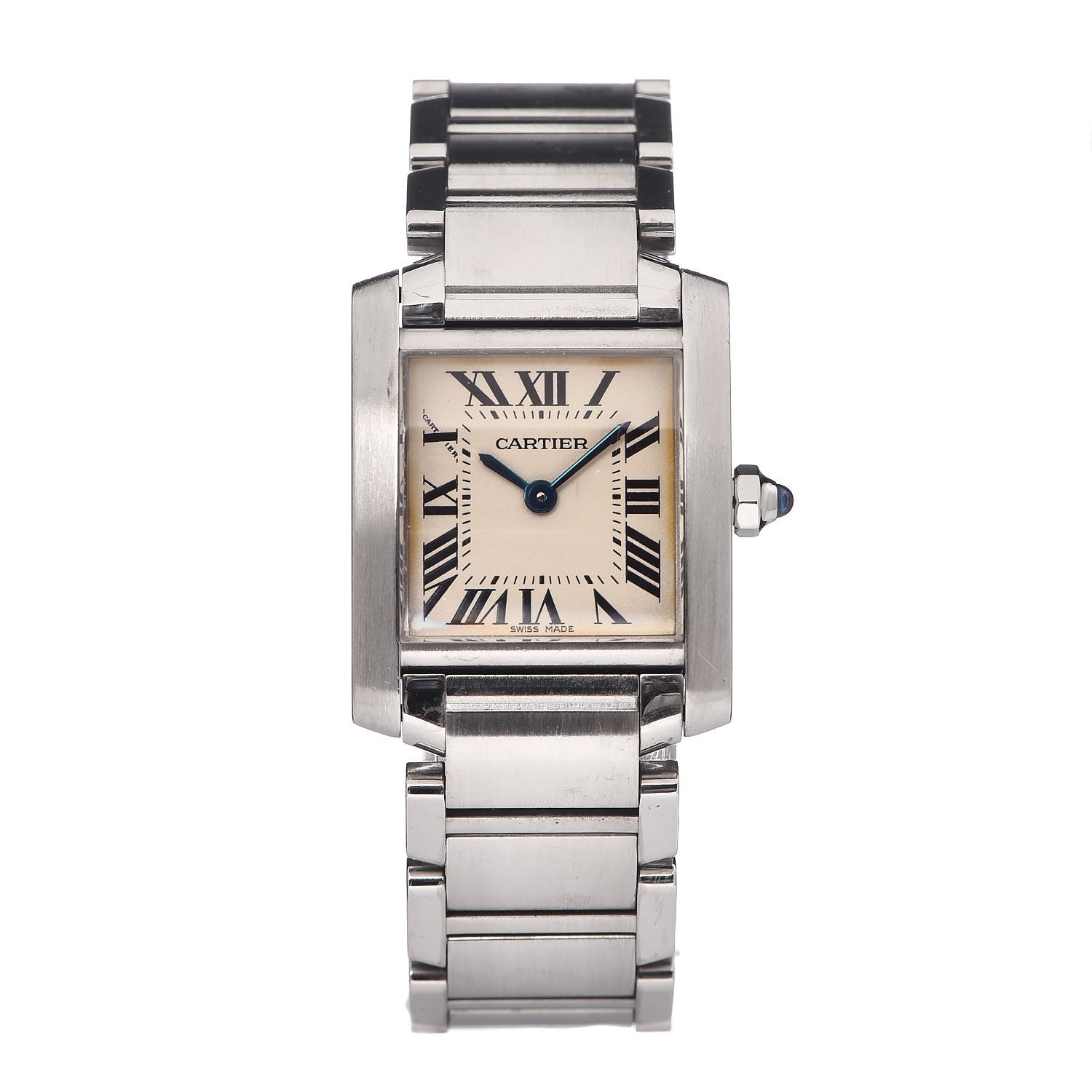 Cartier Stainless Steel 20mm Tank Francaise Quartz Watch 1 of 6