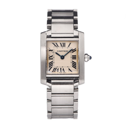 Cartier Stainless Steel 20mm Tank Francaise Quartz Watch 1 of 6