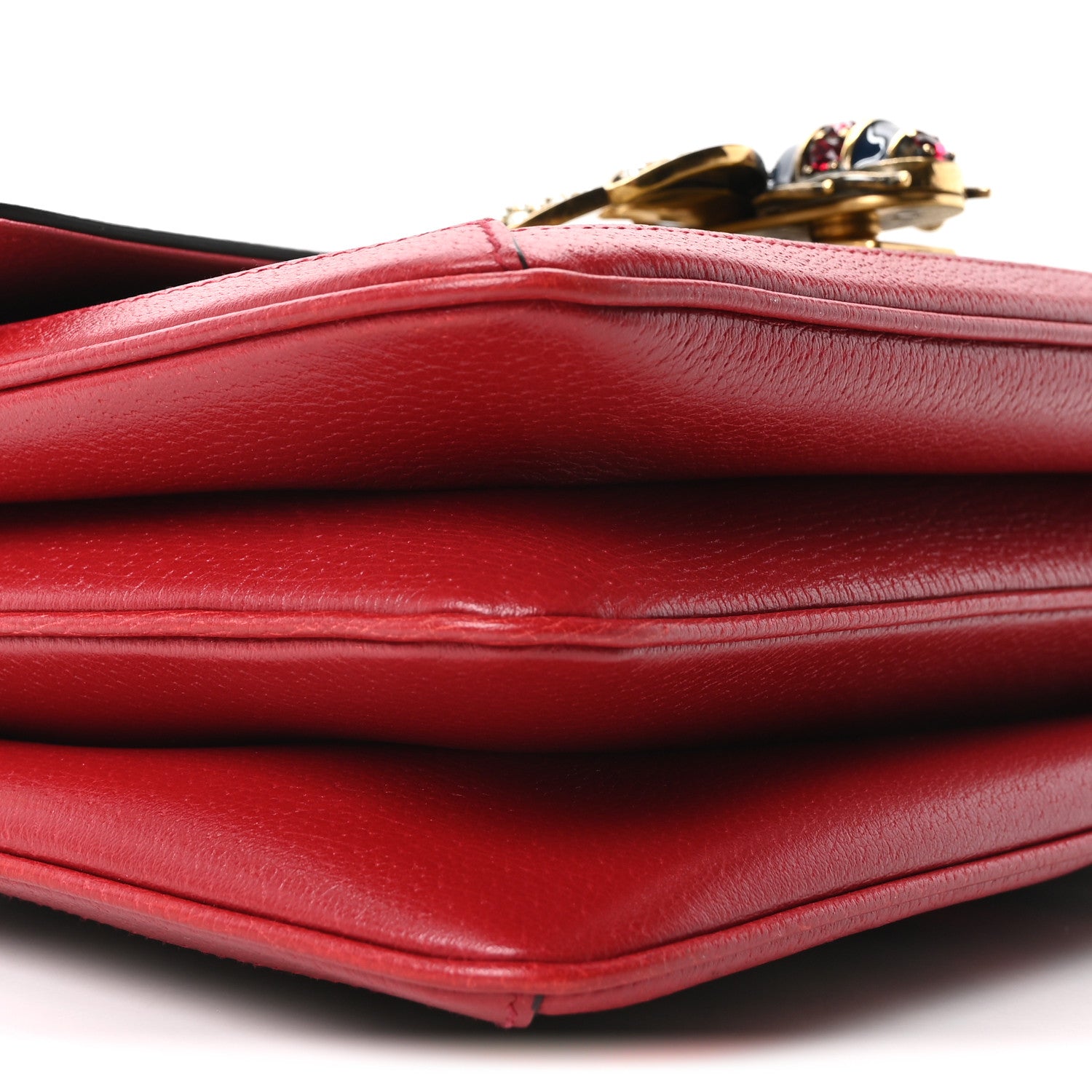 Gucci GG Supreme Monogram Medium Queen Margaret Shoulder Bag Red 9 of 10