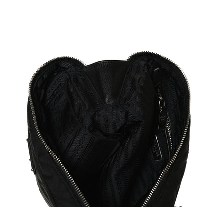 Prada Nylon Tessuto Impuntu Quilted Bandoliera Crossbody Bag Black 11 of 11