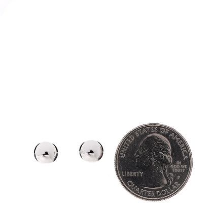 Tiffany Sterling Silver 8mm HardWear Ball Earrings 2 of 4
