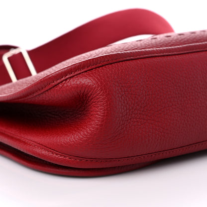 Hermes Taurillon Clemence Evelyne III GM Rouge Garance 7 of 8