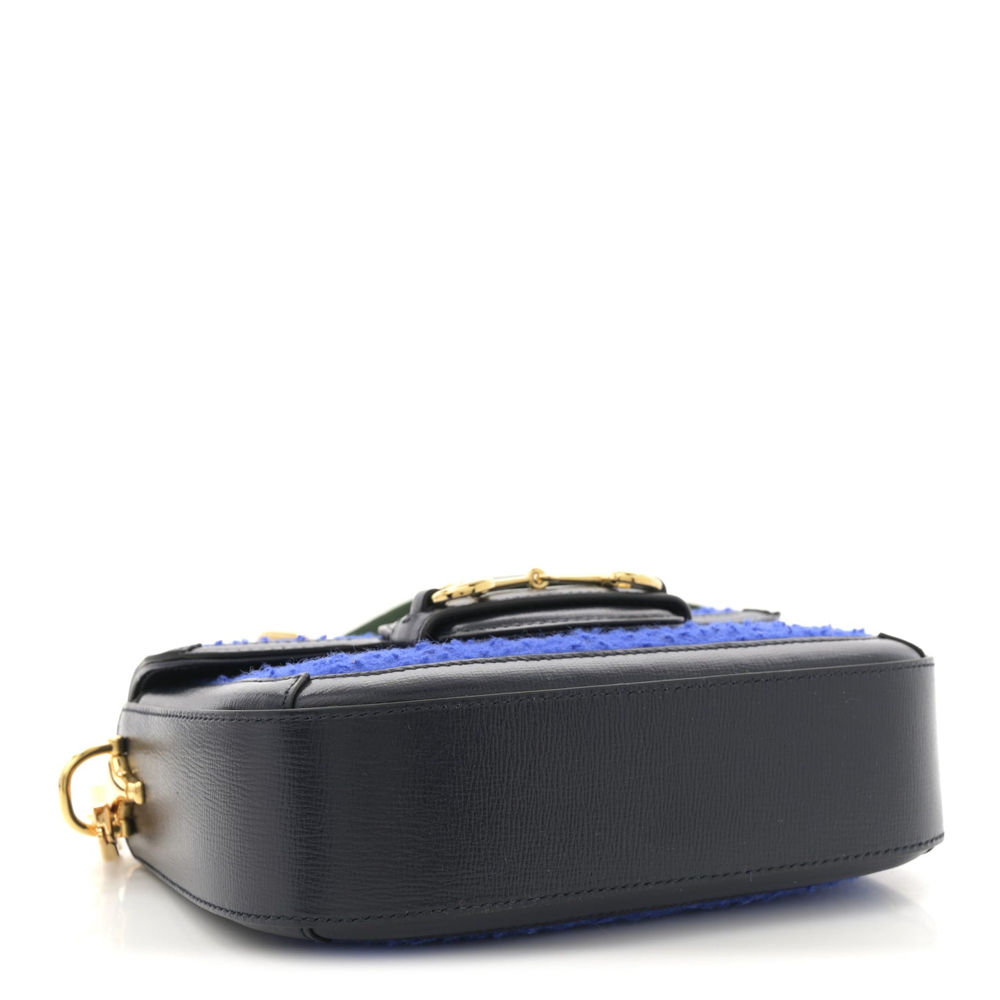 Casy Wool Azalea Calfskin Mini Horsebit 1955 Shoulder Bag Blue China