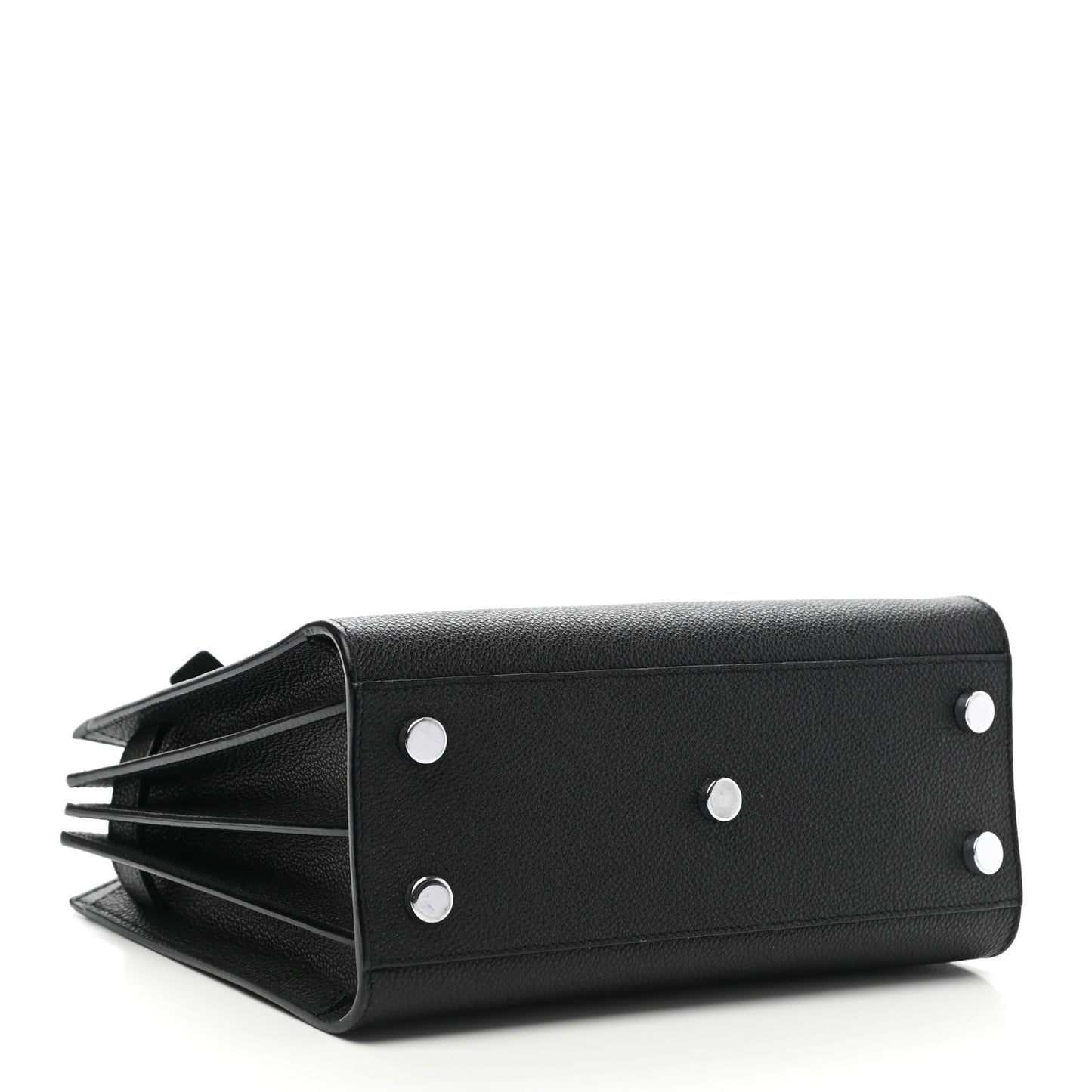 Grained Calfskin Nano Sac De Jour Black