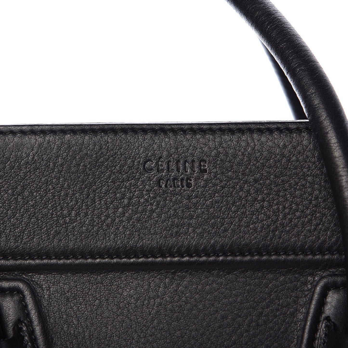 Supple Calfskin Medium Phantom Luggage Black