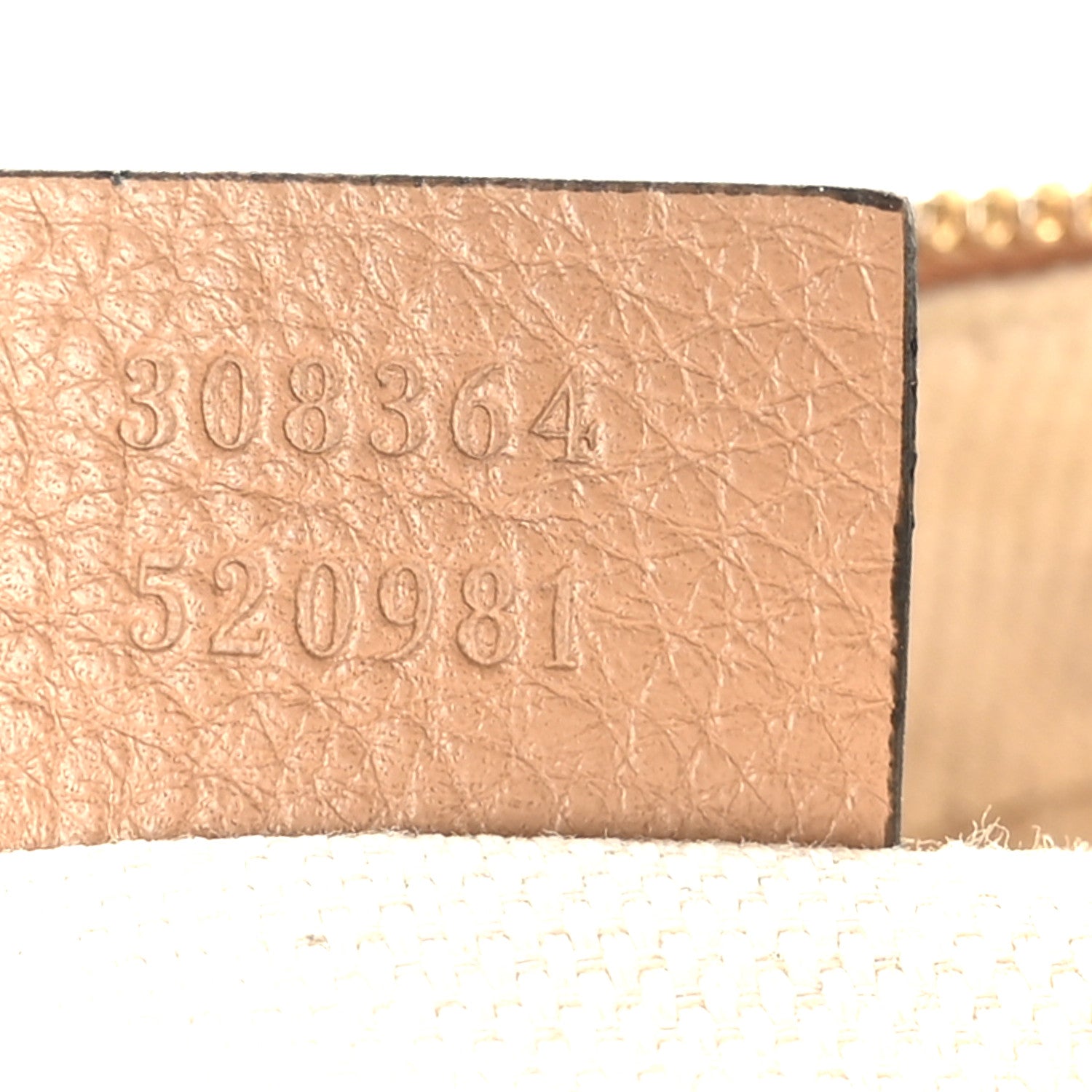 Gucci Pebbled Calfskin Small Soho Disco Bag Camelia 7 of 10