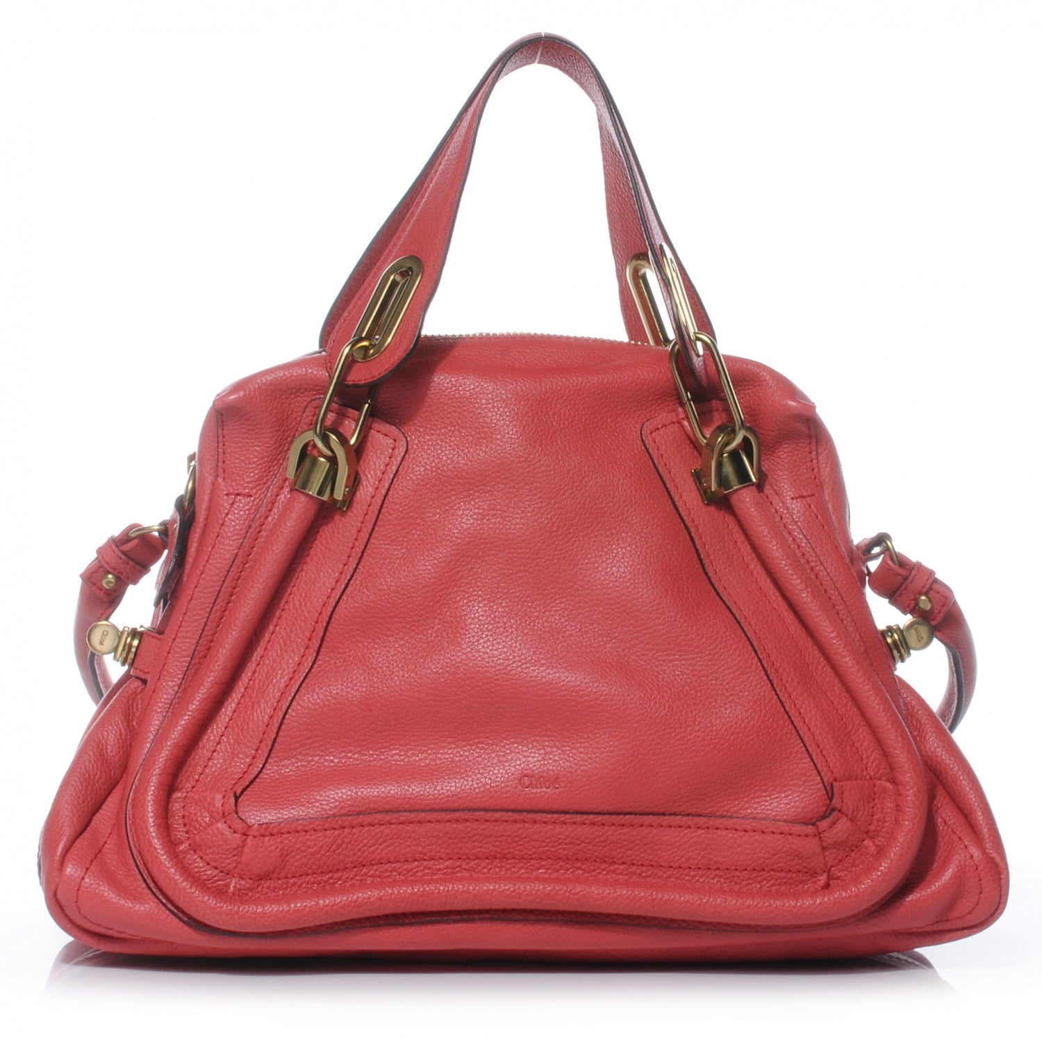 Chloe Calfskin Medium Paraty Scarlet Red 1 of 8