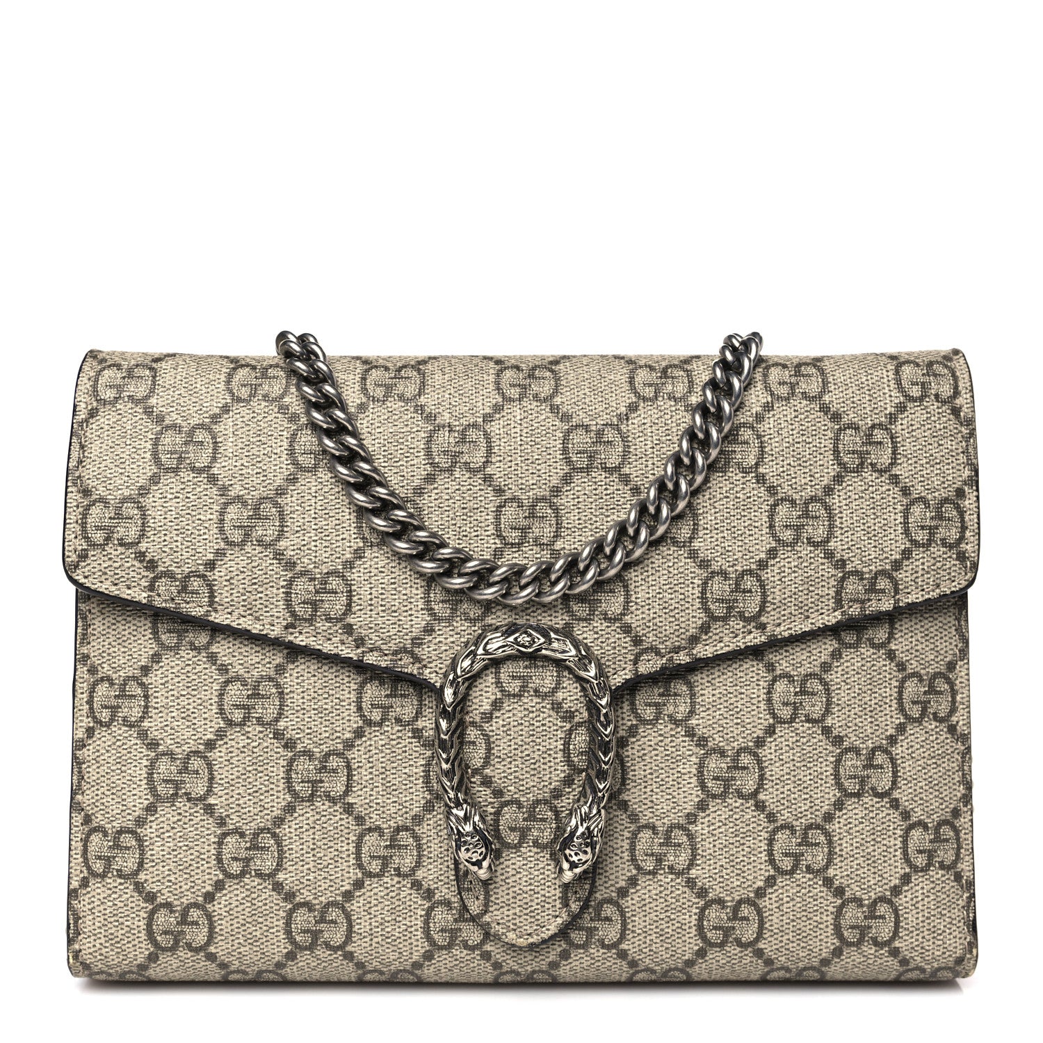 Gucci GG Supreme Monogram Mini Dionysus Chain Wallet Beige Pink 1 of 9