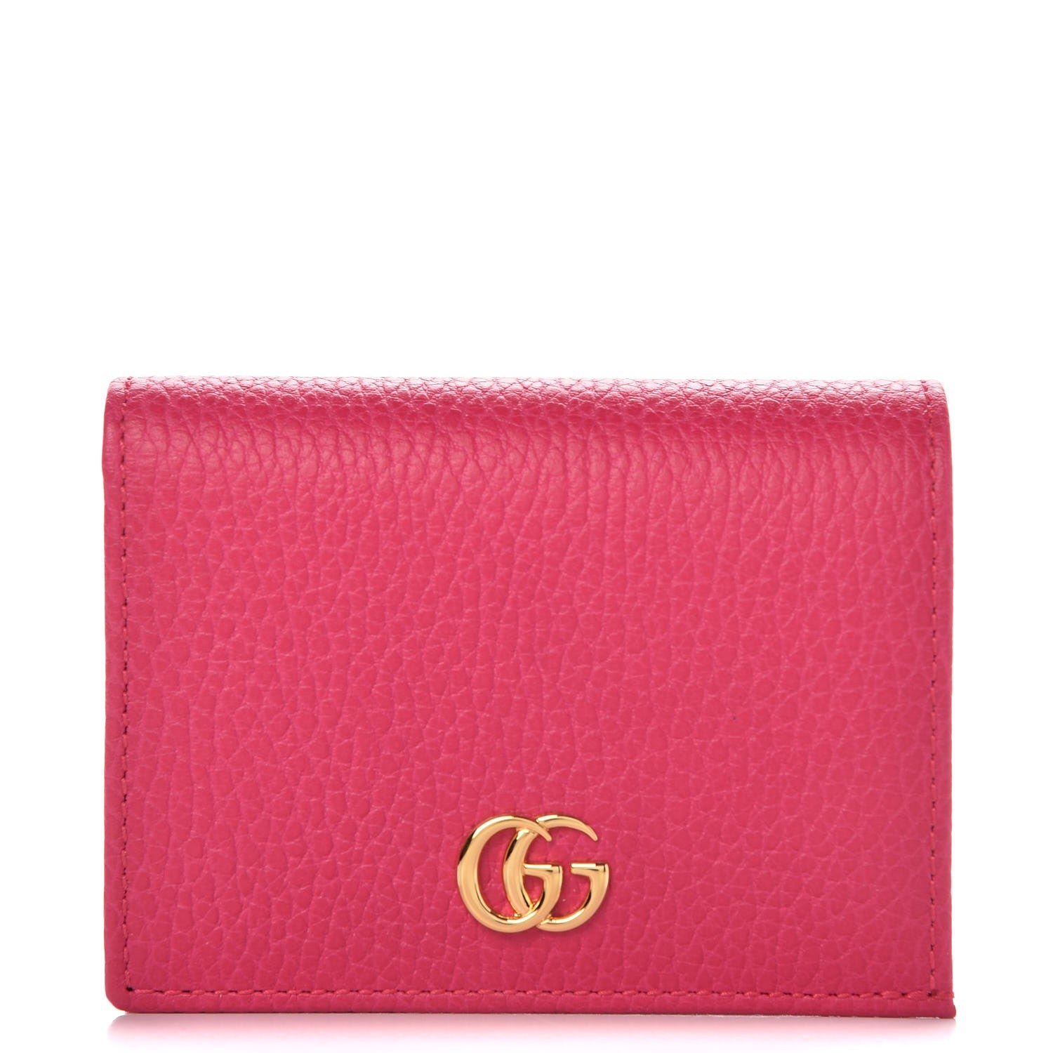 Gucci Dollar Calfskin GG Marmont Card Case Box Pink 1 of 9