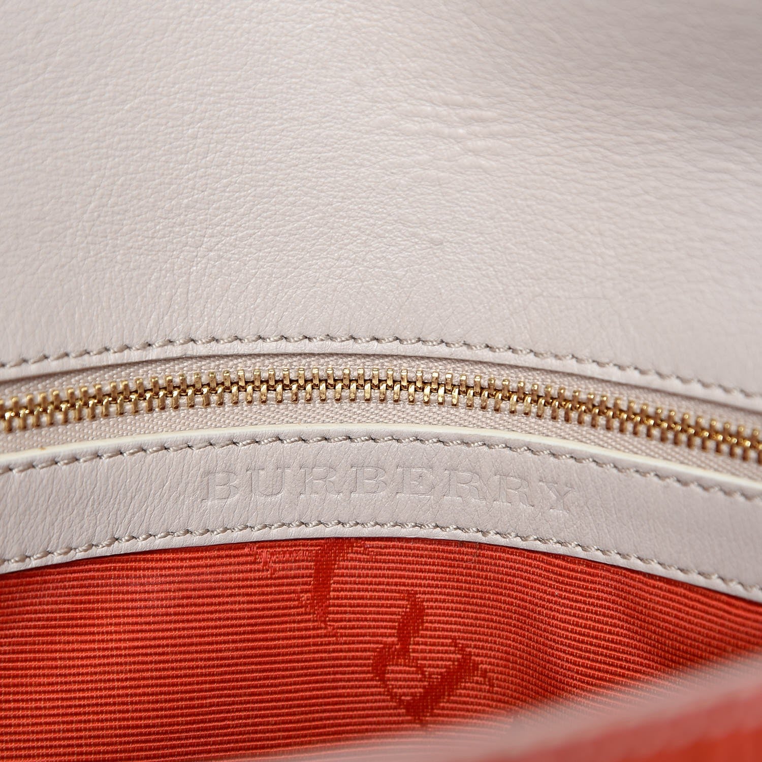 Burberry Signature Grain Medium Mildenhall Crossbody Bag Orange 6 of 12
