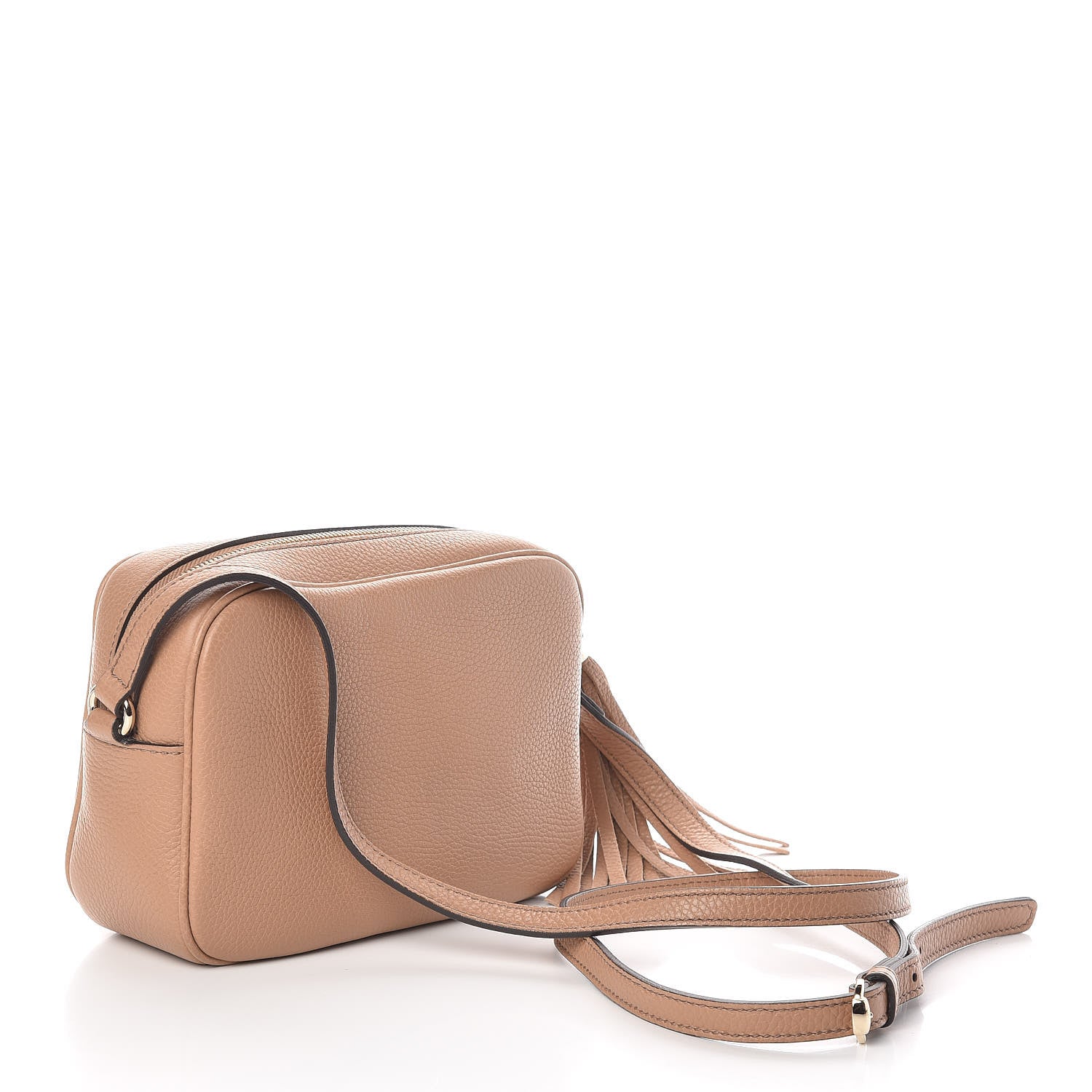 Gucci Pebbled Calfskin Small Soho Disco Bag Rose Beige 3 of 9