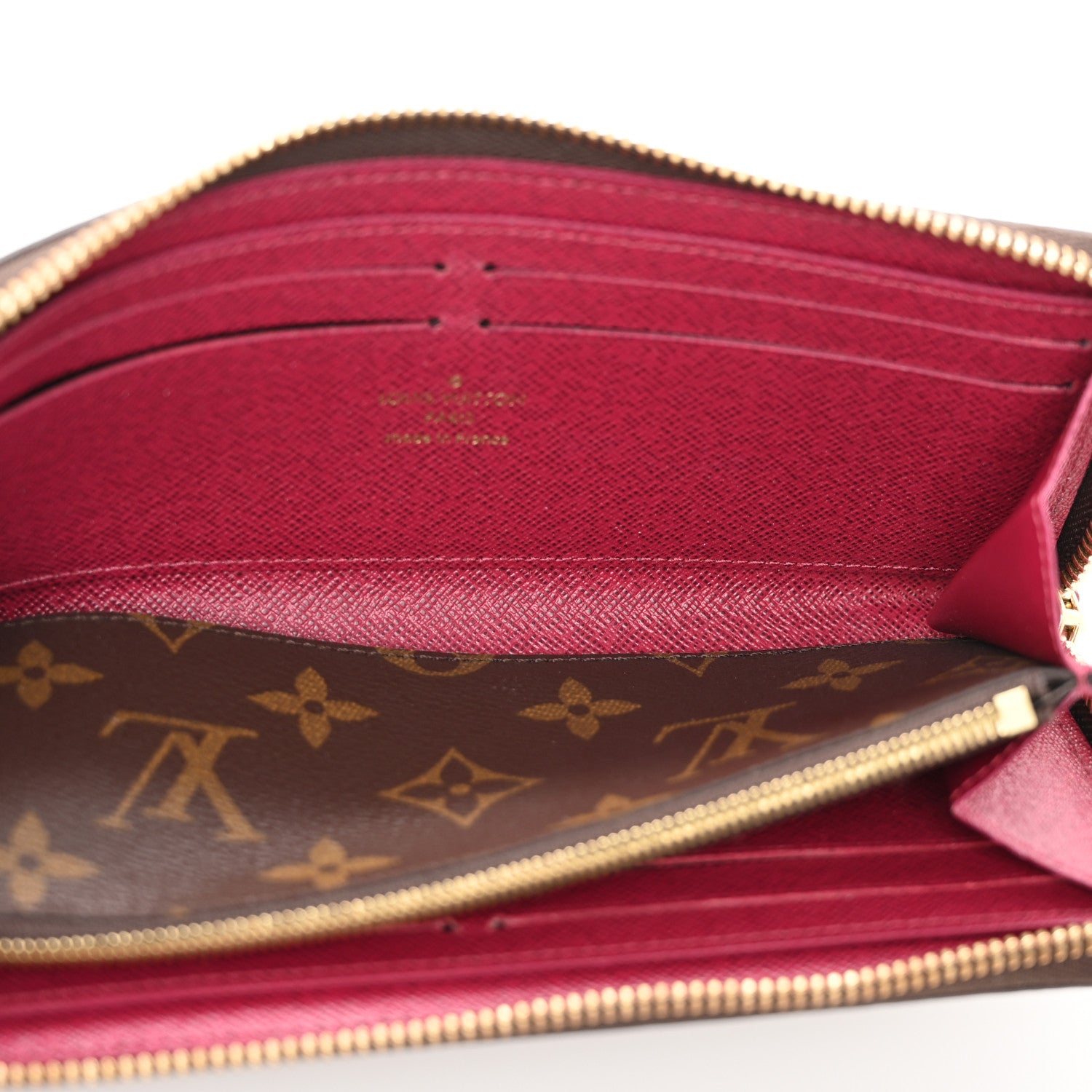 Louis Vuitton Monogram Clemence Wallet Fuchsia 5 of 9