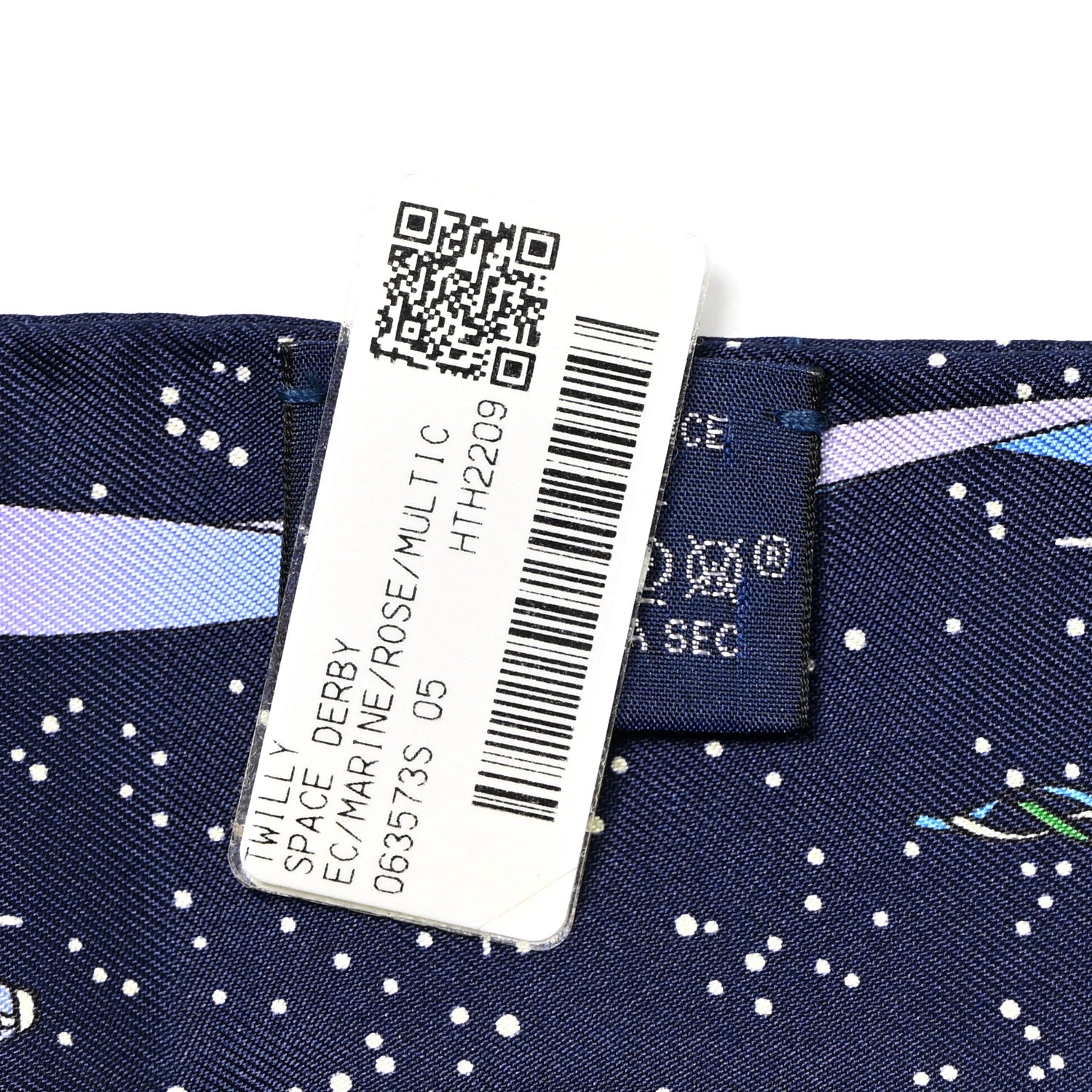 Hermes Silk Space Derby Twilly Marine Rose Multicolor 4 of 4