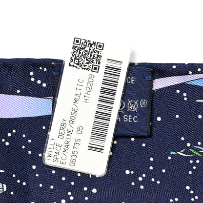 Hermes Silk Space Derby Twilly Marine Rose Multicolor 4 of 4