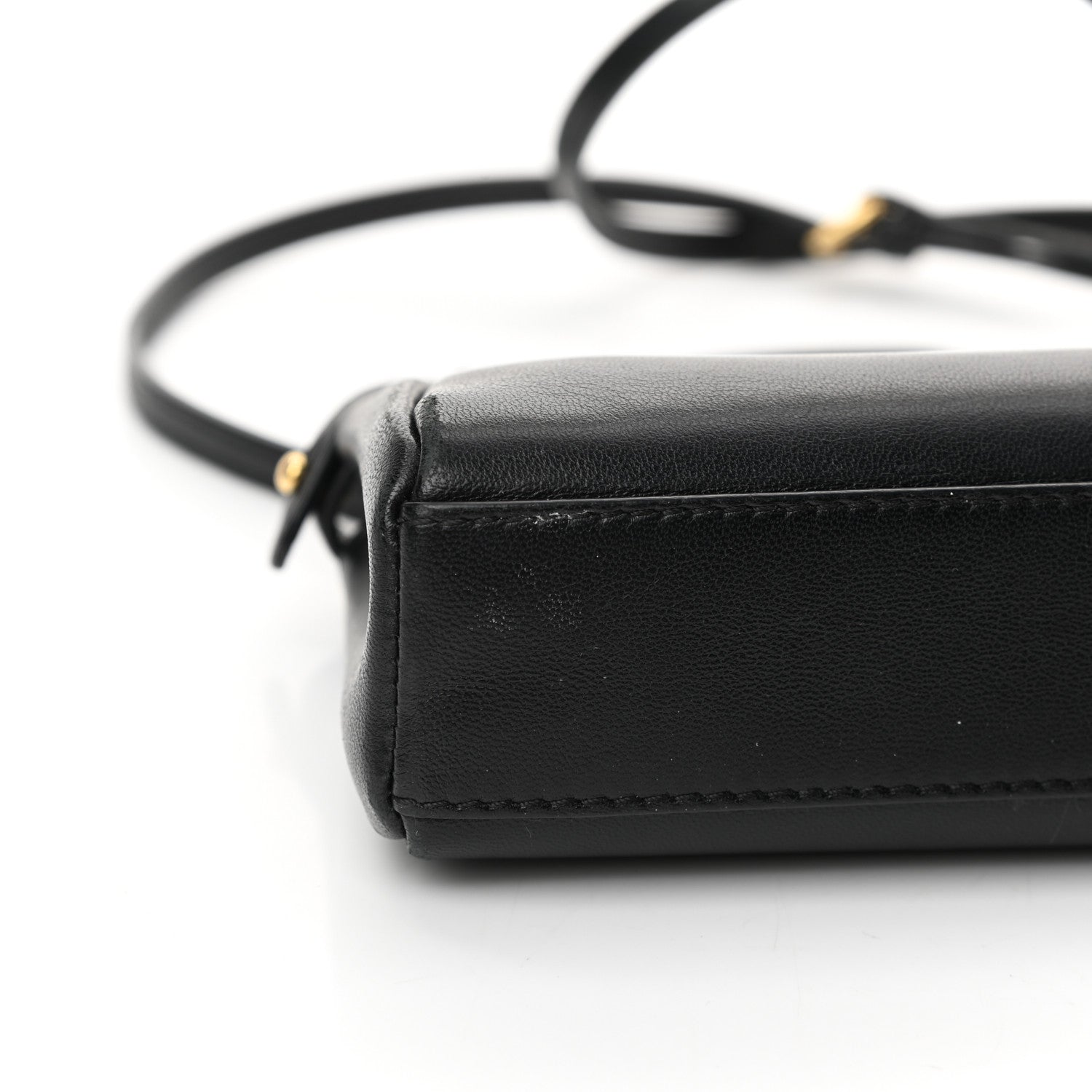 Fendi Nappa Micro Peekaboo Iconic Satchel Black 12 of 12