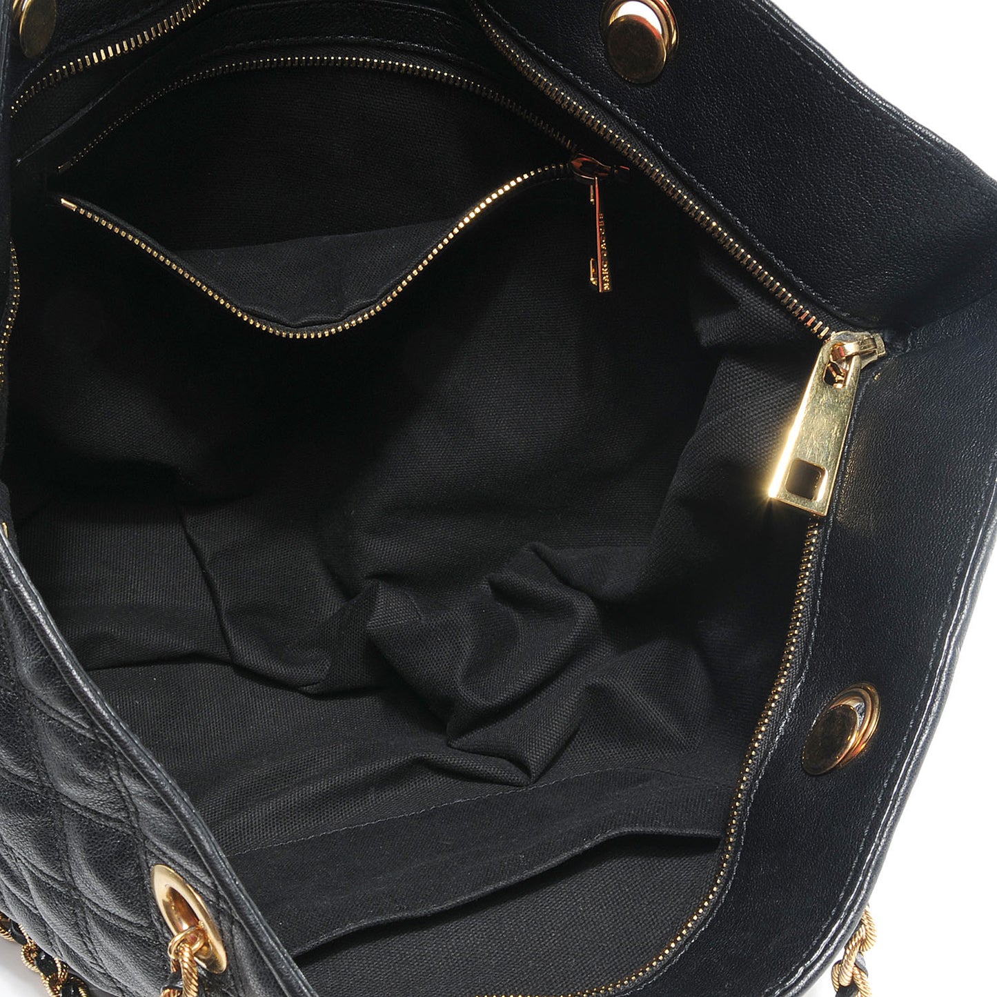 Leather Quilted Astor Shoulder Bag Black