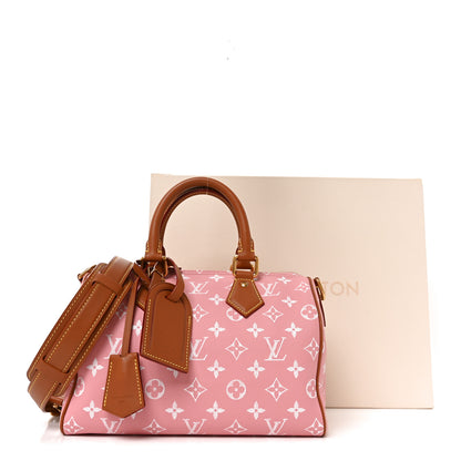 Louis Vuitton Calfskin Monogram Speedy P9 Bandouliere 25 Pink Sakura 11 of 11