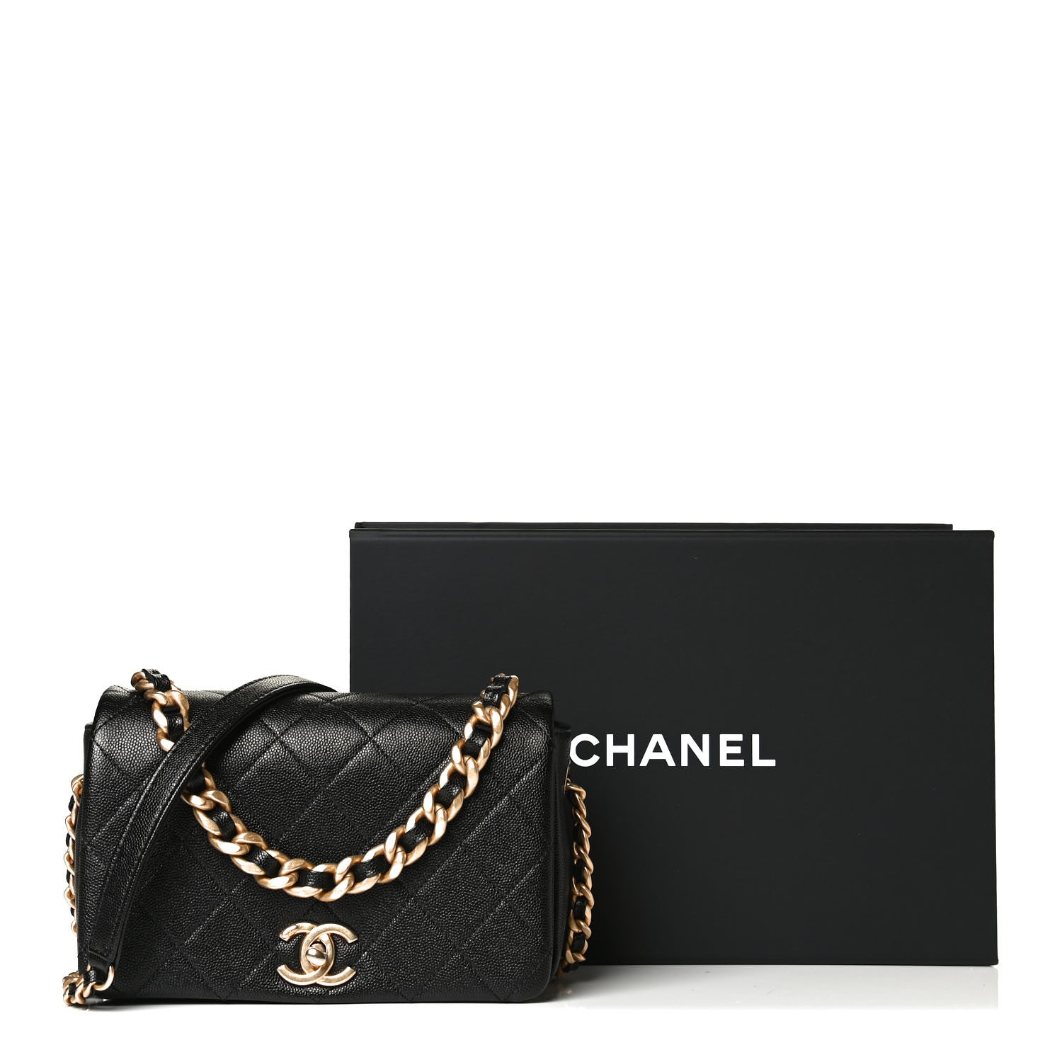 Chanel Caviar Quilted Small Fashion Therapy Flap Bag Black 11 of 11