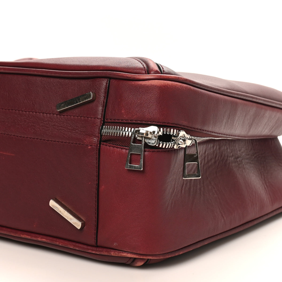 Calfskin Travel Bag Burgundy