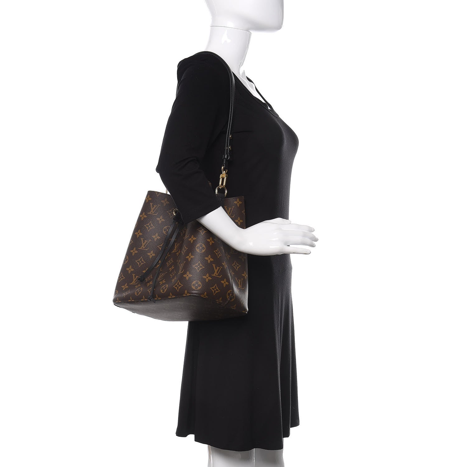 Louis Vuitton Monogram Neonoe MM Black 2 of 9