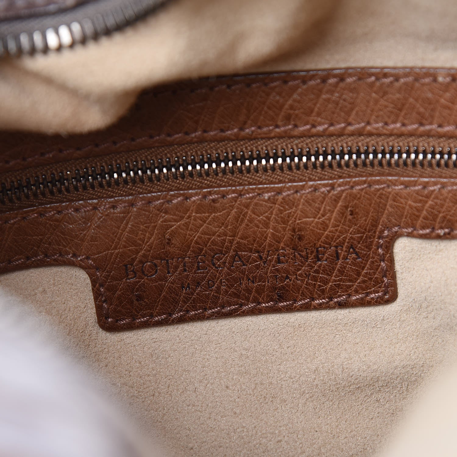 Bottega Veneta Ostrich Crocodile Shoulder Bag Noce 6 of 27