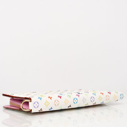 Louis Vuitton Monogram Multicolor Insolite Wallet White Litchi 4 of 6