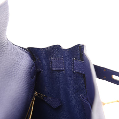 Hermes Taurillon Clemence Kelly Retourne 28 Bleu Encre 22 of 41