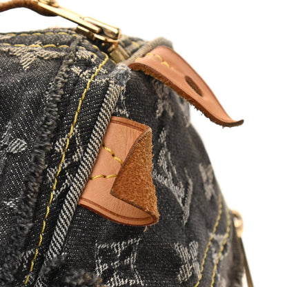 Louis Vuitton Denim Patchwork Speedy 30 Grey 12 of 13