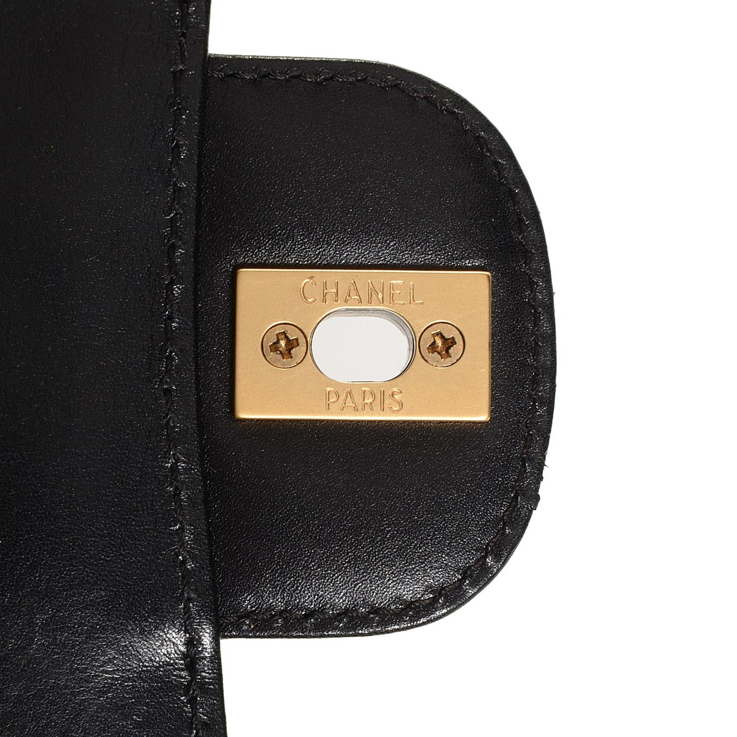 Lambskin Bekko Resin Medium Single Flap Black