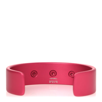 Hermes Aluminium Sunset Medor Bracelet T3 Rose Couture 3 of 5