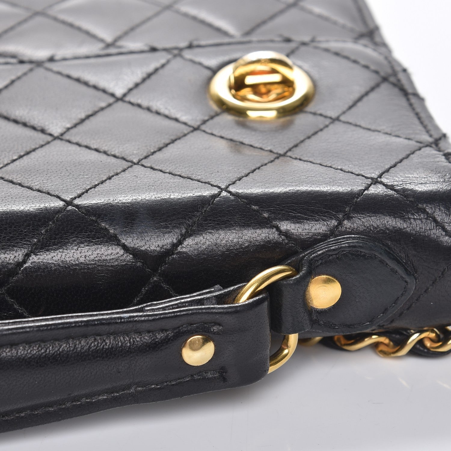 Chanel Lambskin Quilted Runway Flap Bag Black 14 of 15