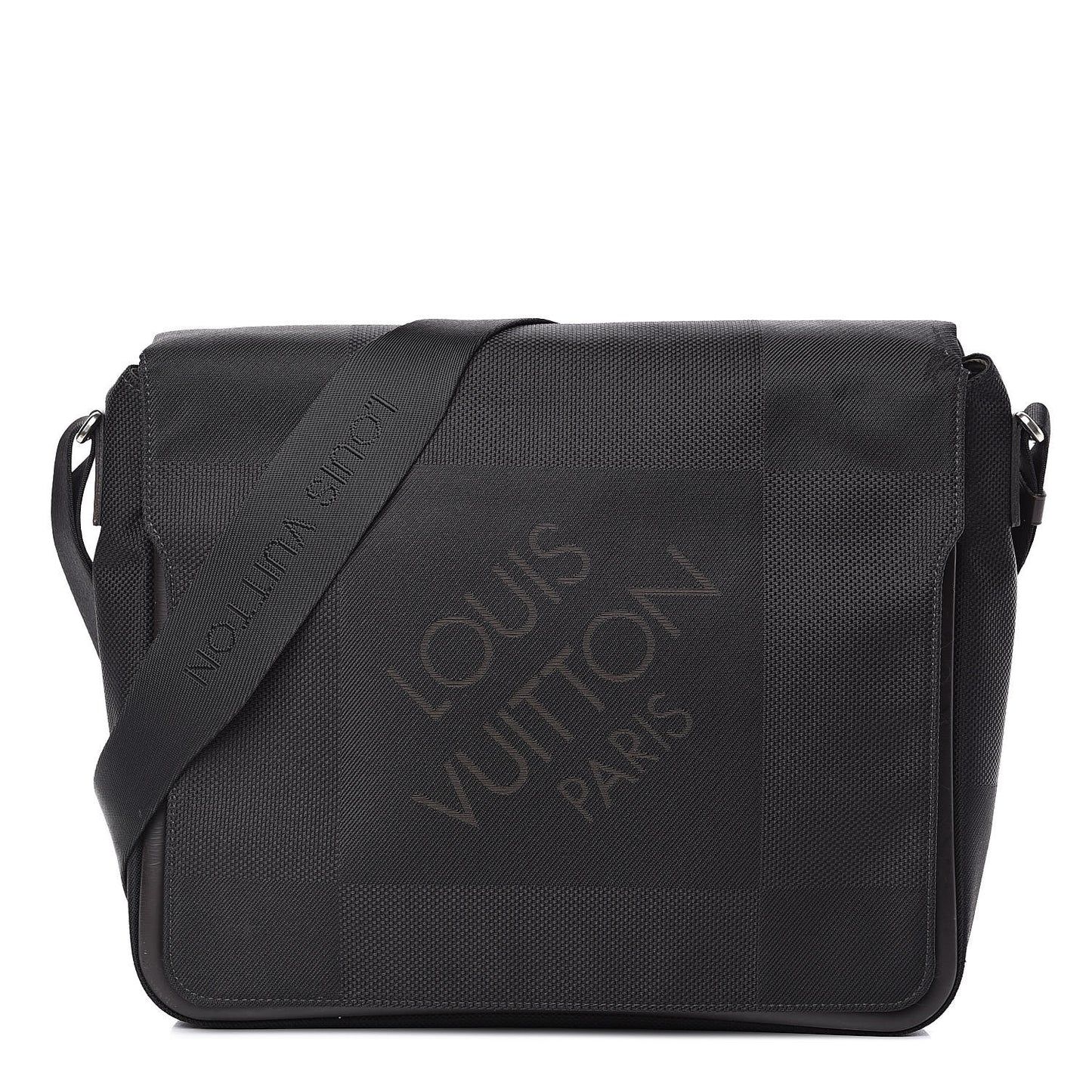 Damier Geant Messenger Bag Black