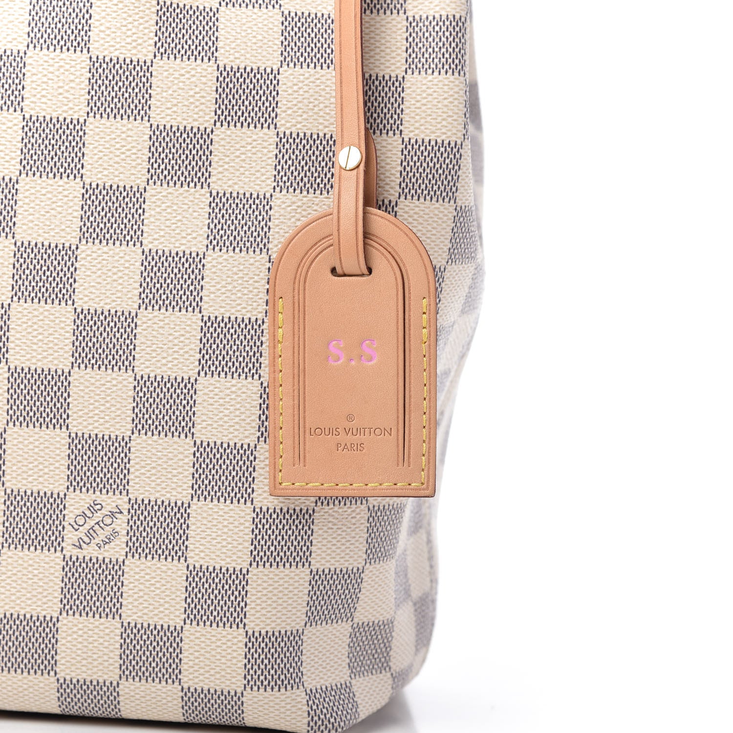 Louis Vuitton Damier Azur Graceful PM Rose Ballerine 11 of 11