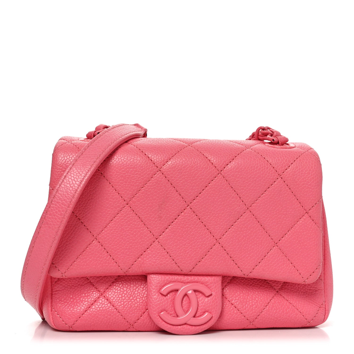 Chanel Caviar Quilted Mini Incognito Square Flap Pink 1 of 11