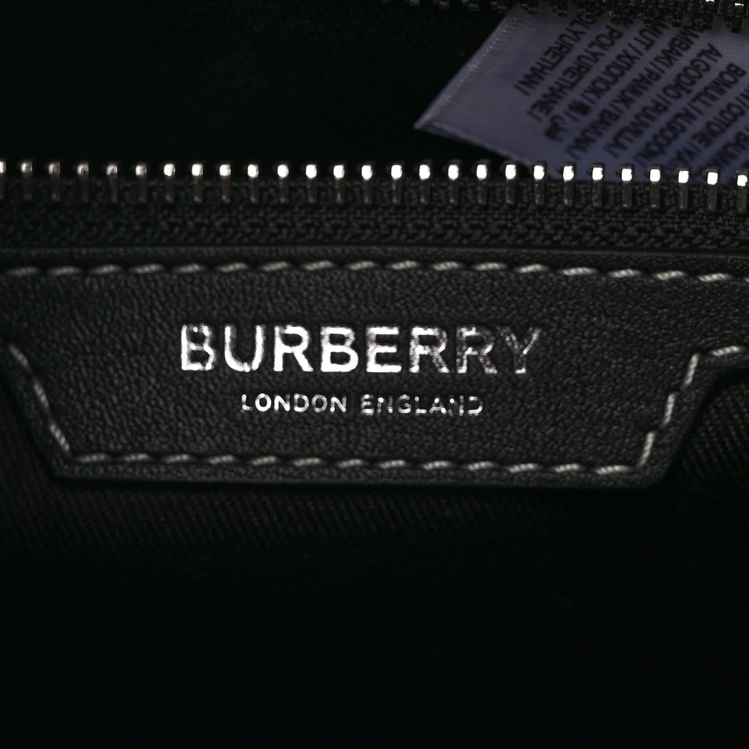 Burberry E-Canvas Giant Check Rider Crossbody Dark Cranberry 6 of 9