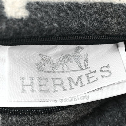 Hermes Wool Cashmere Avalon III Pillow PM Ecru Gris Clair 3 of 3