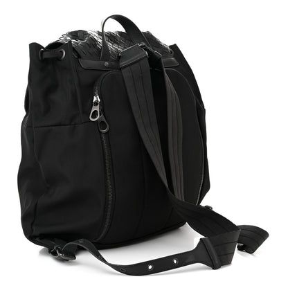 Bottega Veneta Nylon Intrecciato Backpack Black 3 of 10